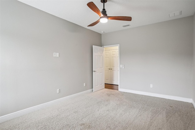 19711 Wellington Manor Blvd, Lutz, FL 33549 - empty room with carpet and ceiling fan