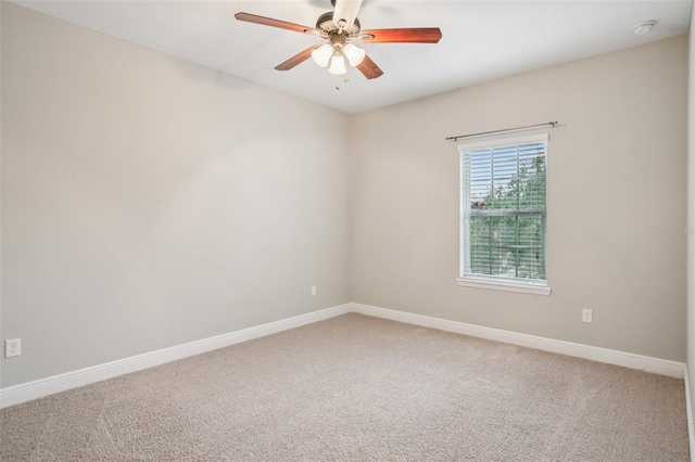 19711 Wellington Manor Blvd, Lutz, FL 33549 - carpeted empty room with a smoke detector and ceiling fan