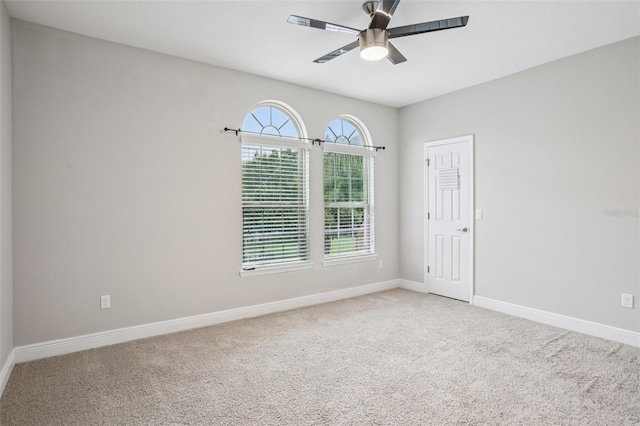 19711 Wellington Manor Blvd, Lutz, FL 33549 - empty room featuring ceiling fan and light colored carpet