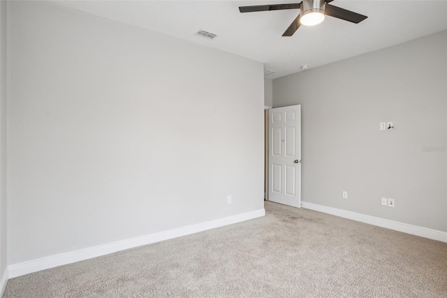 19711 Wellington Manor Blvd, Lutz, FL 33549 - spare room with ceiling fan and light carpet