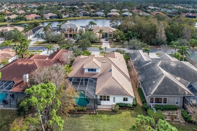 11938 Royce Waterford Cir, Tampa, FL 33626 - aerial perspective of suburban area featuring a nearby body of water