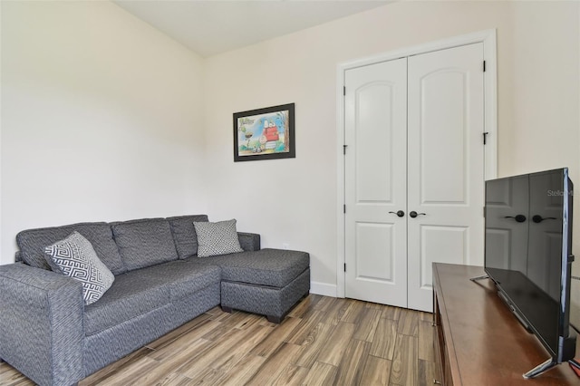 4608 Scott Rd, Lutz, FL 33558 - living room with wood finished floors and baseboards