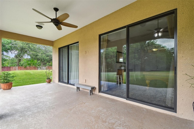 4608 Scott Rd, Lutz, FL 33558 - view of patio with a ceiling fan