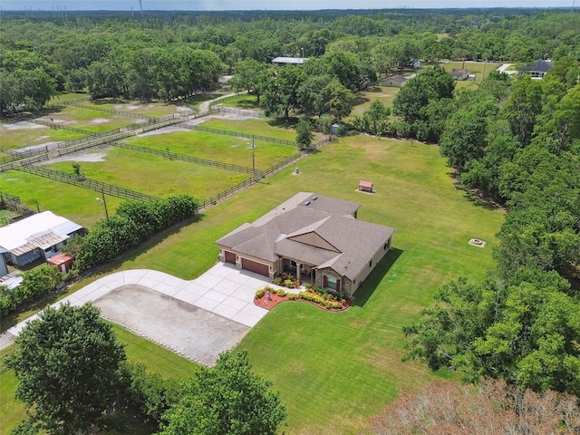 4608 Scott Rd, Lutz, FL 33558 - overview of rural landscape featuring a heavily wooded area