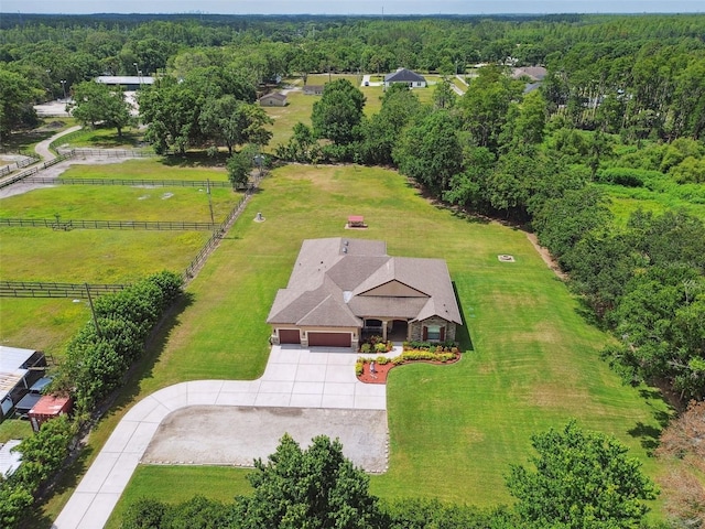 4608 Scott Rd, Lutz, FL 33558 - aerial view of property and surrounding area featuring a forest