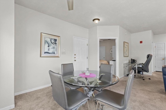 10764 70th Ave Unit 3206, Seminole, FL 33772 - dining room with light colored carpet, baseboards, and an office area
