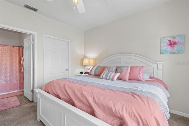 10764 70th Ave Unit 3206, Seminole, FL 33772 - bedroom featuring carpet floors, ceiling fan, and baseboards