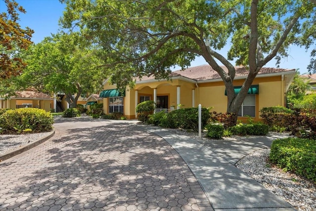 10764 70th Ave Unit 3206, Seminole, FL 33772 - view of front of property featuring stucco siding and decorative driveway