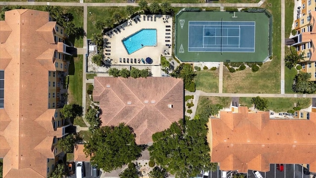 10764 70th Ave Unit 3206, Seminole, FL 33772 - aerial overview of property's location featuring a pool area