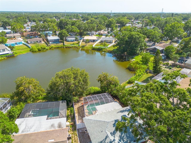 2436 Beacon Groves Blvd, Palm Harbor, FL 34683 - aerial view of residential area with a large body of water