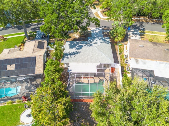 2436 Beacon Groves Blvd, Palm Harbor, FL 34683 - aerial view of property and surrounding area with a pool