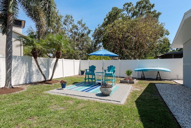 2271 Carolyn Dr, Dunedin, FL 34698 - view of yard featuring a patio