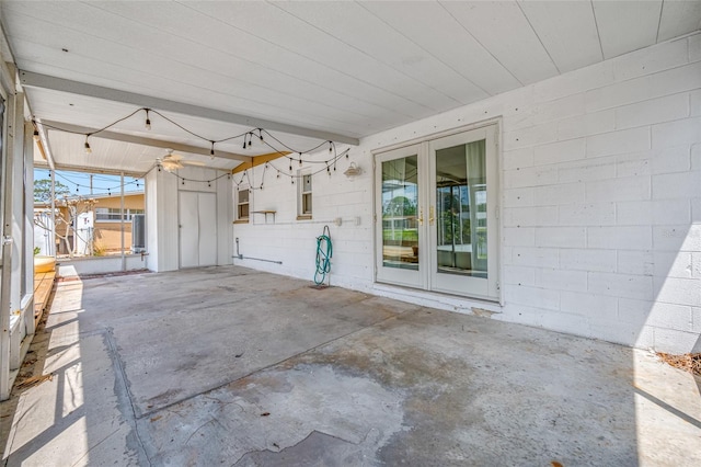 320 Tallahassee Dr NE, Saint Petersburg, FL 33702 - view of patio featuring french doors