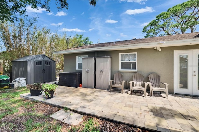206 4th Ave NW, Ruskin, FL 33570 - view of patio featuring french doors