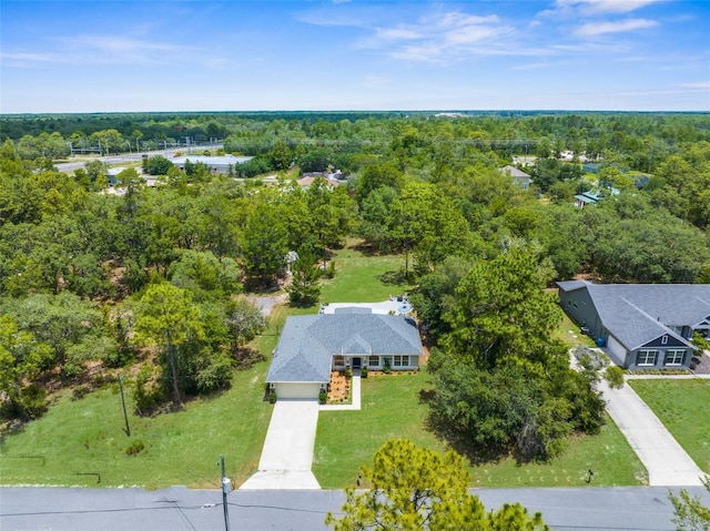 10197 Meadow Wren Ave, Weeki Wachee, FL 34613 - view from above of property with a heavily wooded area