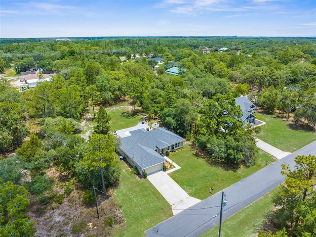 10197 Meadow Wren Ave, Weeki Wachee, FL 34613 - aerial view of a heavily wooded area