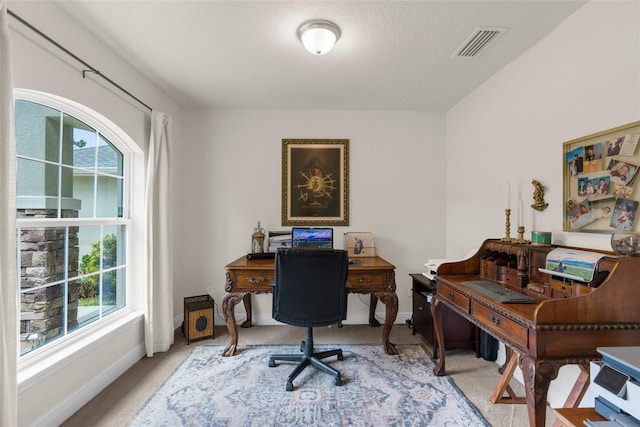10197 Meadow Wren Ave, Weeki Wachee, FL 34613 - office area featuring carpet flooring and baseboards