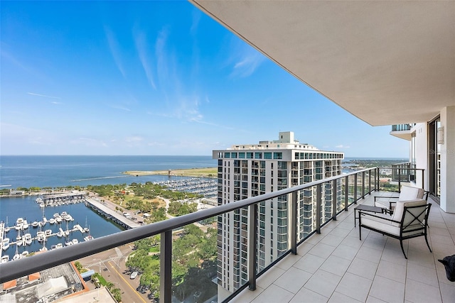 100 1st Ave N Unit 2703, Saint Petersburg, FL 33701 - balcony featuring a water view and view of marina