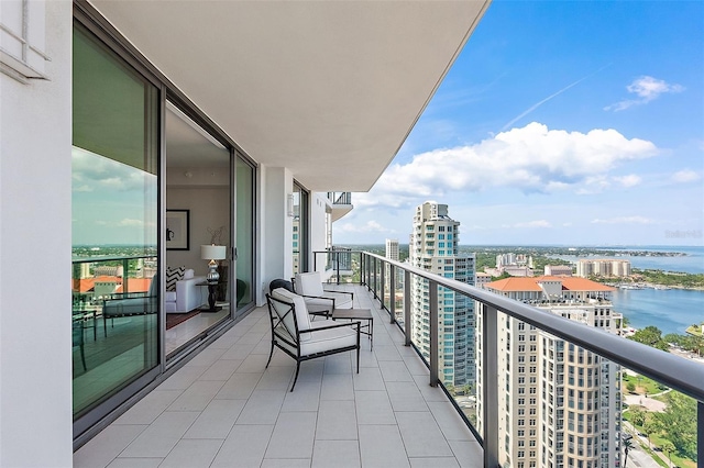 100 1st Ave N Unit 2703, Saint Petersburg, FL 33701 - balcony with a water view and a view of city