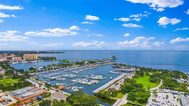 100 1st Ave N Unit 2703, Saint Petersburg, FL 33701 - aerial view of numerous boat docks and a large body of water