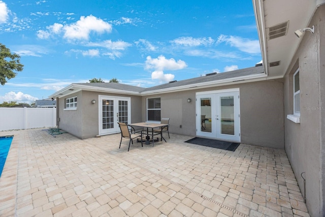 1706 Sloop Pl, Brandon, FL 33511 - view of patio featuring french doors