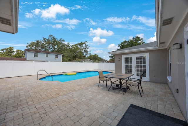 1706 Sloop Pl, Brandon, FL 33511 - view of pool with a patio area, french doors, and a fenced backyard