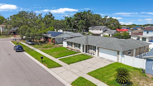 1706 Sloop Pl, Brandon, FL 33511 - view of front of home with concrete driveway, a residential view, and a garage