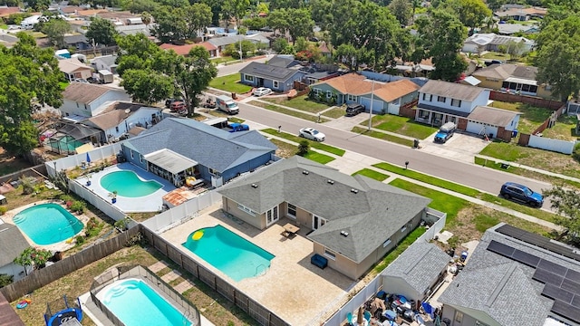 1706 Sloop Pl, Brandon, FL 33511 - aerial perspective of suburban area featuring a pool area