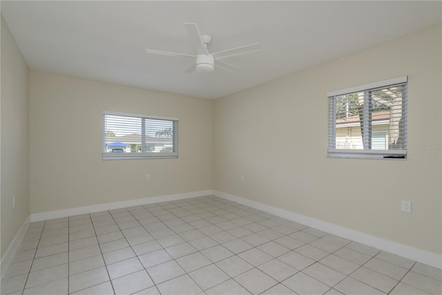 2010 Bayview Pl, Indian Rocks Beach, FL 33785 - unfurnished room with ceiling fan and baseboards
