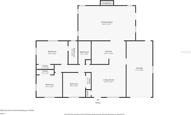 6282 41st Ave N, Saint Petersburg, FL 33709 - home floor plan