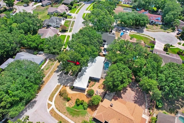 613 Sportsman Park Dr, Seffner, FL 33584 - aerial view of property and surrounding area with nearby suburban area