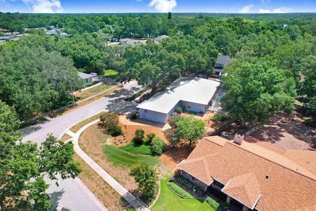 613 Sportsman Park Dr, Seffner, FL 33584 - aerial view of property and surrounding area with a forest