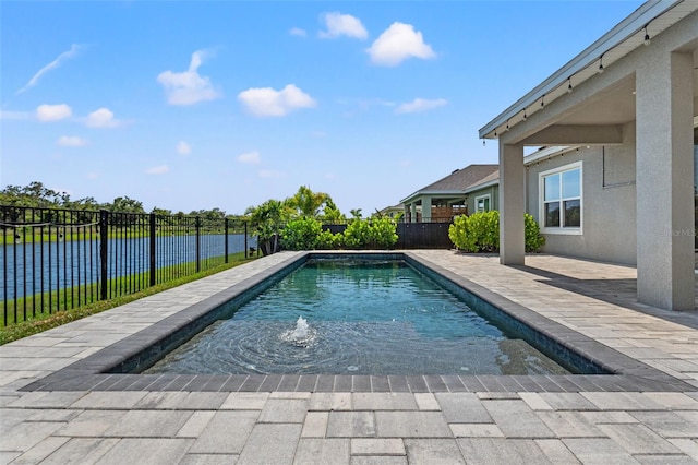6123 Golden Nettle Dr, Apollo Beach, FL 33572 - view of swimming pool with a fenced backyard and a patio