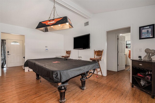 7700 Willow Brook Ct, Hudson, FL 34667 - game room with light wood finished floors and pool table