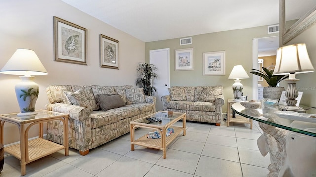 600 71st Ave Unit 16, St Pete Beach, FL 33706 - living area with light tile patterned floors