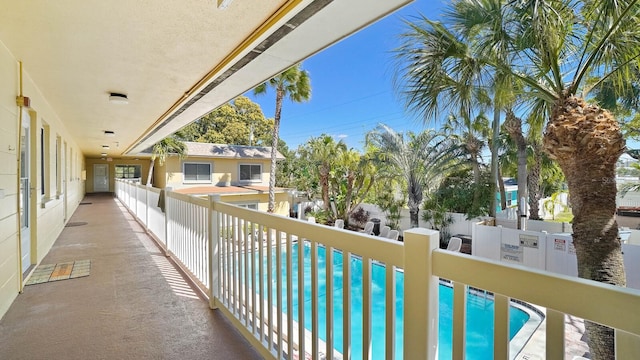 600 71st Ave Unit 16, St Pete Beach, FL 33706 - balcony with view of pool