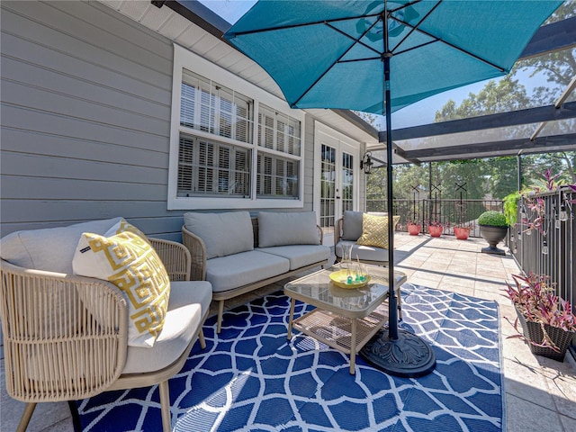 4611 Ackerly Way, Brandon, FL 33511 - sunroom / solarium featuring outdoor lounge area and french doors