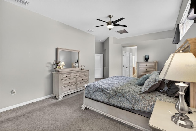 111 Falling Water Dr, Brandon, FL 33511 - bedroom with lofted ceiling, carpet flooring, connected bathroom, and a ceiling fan