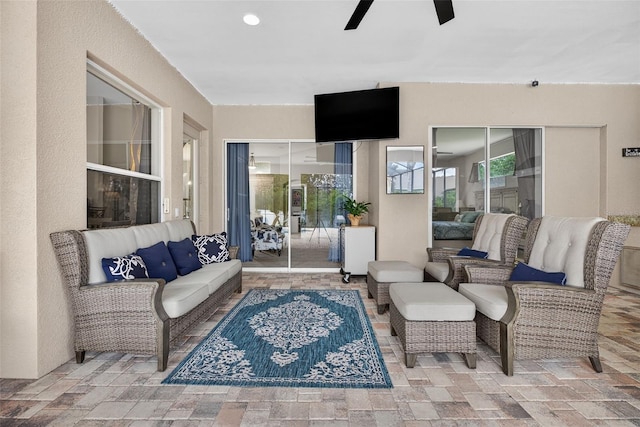 111 Falling Water Dr, Brandon, FL 33511 - view of patio / terrace featuring outdoor lounge area