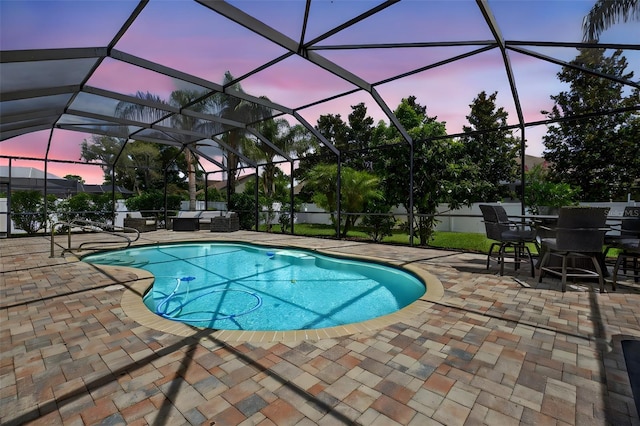 111 Falling Water Dr, Brandon, FL 33511 - swimming pool with a patio area, an outdoor living space, and outdoor dining area