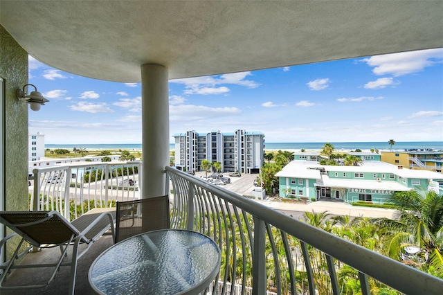 11605 Gulf Blvd Unit 506, Saint Petersburg, FL 33706 - balcony featuring a water view