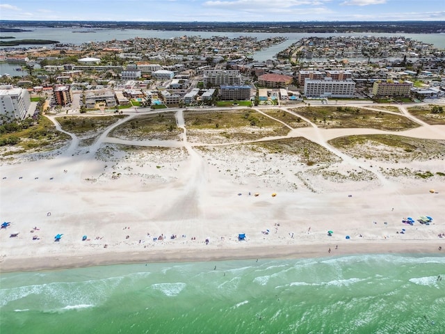 11605 Gulf Blvd Unit 506, Saint Petersburg, FL 33706 - bird's eye view of waterfront with a beach
