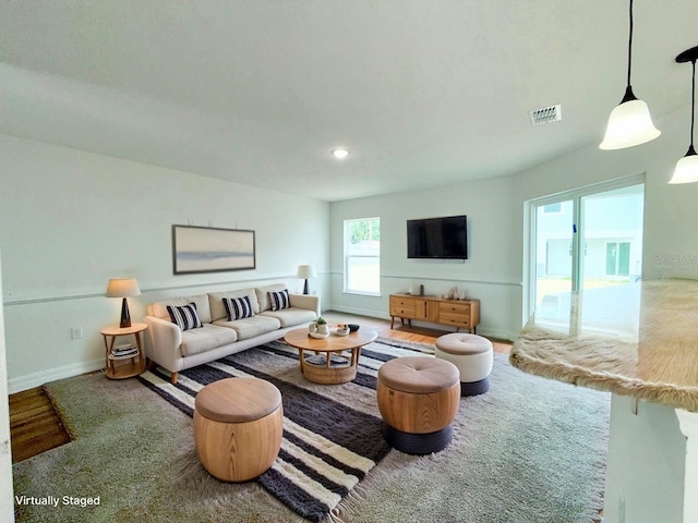 222 Carpenters Way Unit 71, Lakeland, FL 33805 - living room with baseboards and recessed lighting