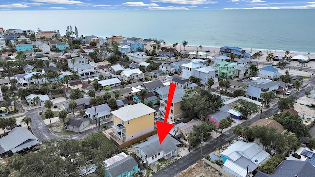 131 92nd Ave, Treasure Island, FL 33706 - aerial view of property's location with nearby suburban area and a nearby body of water