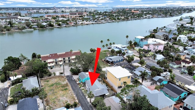 131 92nd Ave, Treasure Island, FL 33706 - aerial perspective of suburban area with a large body of water