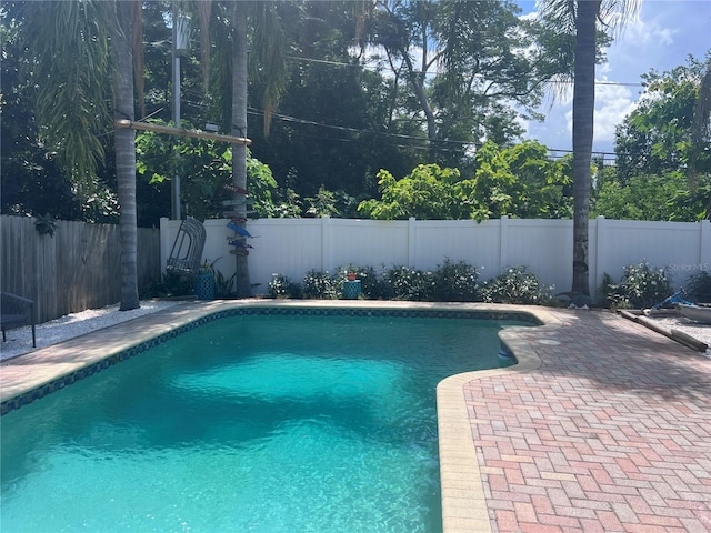 1631 St Mary Dr, Dunedin, FL 34698 - view of swimming pool with a fenced backyard