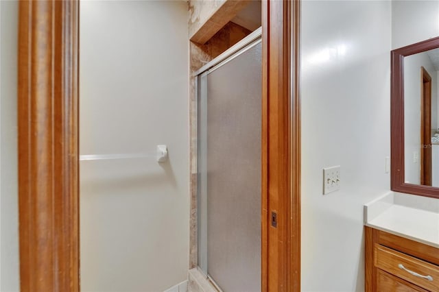 414 Summit Chase Dr, Valrico, FL 33594 - bathroom with vanity and a shower stall