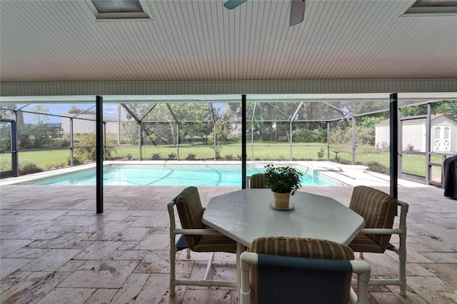 414 Summit Chase Dr, Valrico, FL 33594 - swimming pool featuring a patio area, a lanai, and a yard