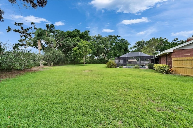 414 Summit Chase Dr, Valrico, FL 33594 - view of yard with glass enclosure