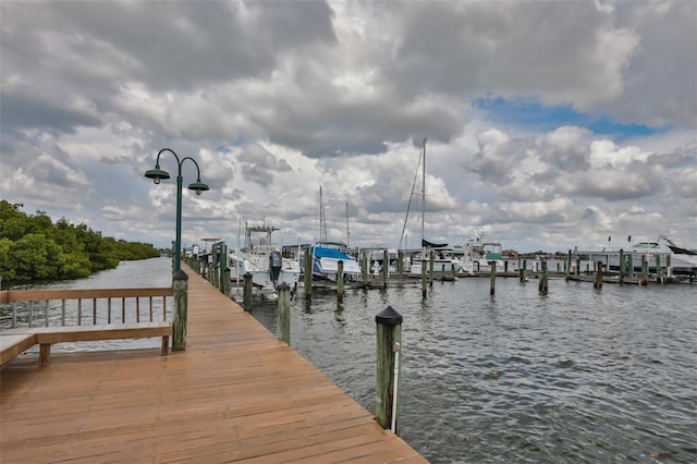 6468 Rubia Cir, Apollo Beach, FL 33572 - dock with boat lift and a water view